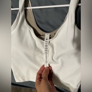 White Lululemon Align Tank Top, Size 4